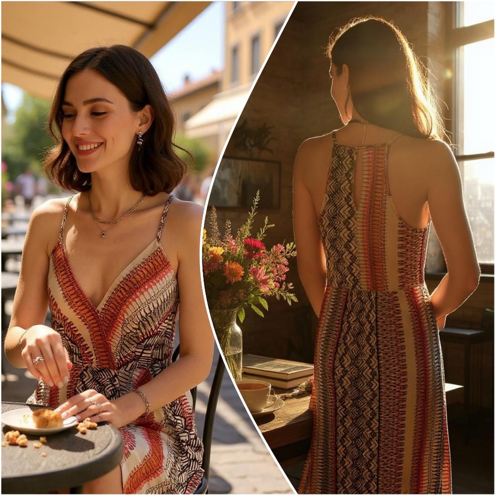 END OF SEASON SALE❗️》🧡 2 For $25 BCBGeneration Boho Print Faux-Wrap Dress